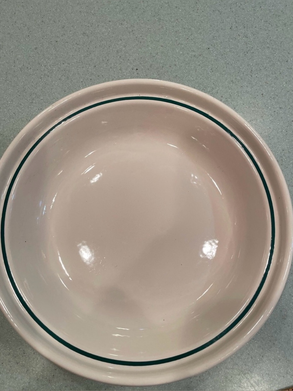 Longaberger Pottery Pie Plate Green Heritage 10” Made in USA